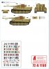 Star Decals 72-A1159 Grossdeutschland Tigers. 1943-44. Tiger I Early, Mid and Late production 1/72